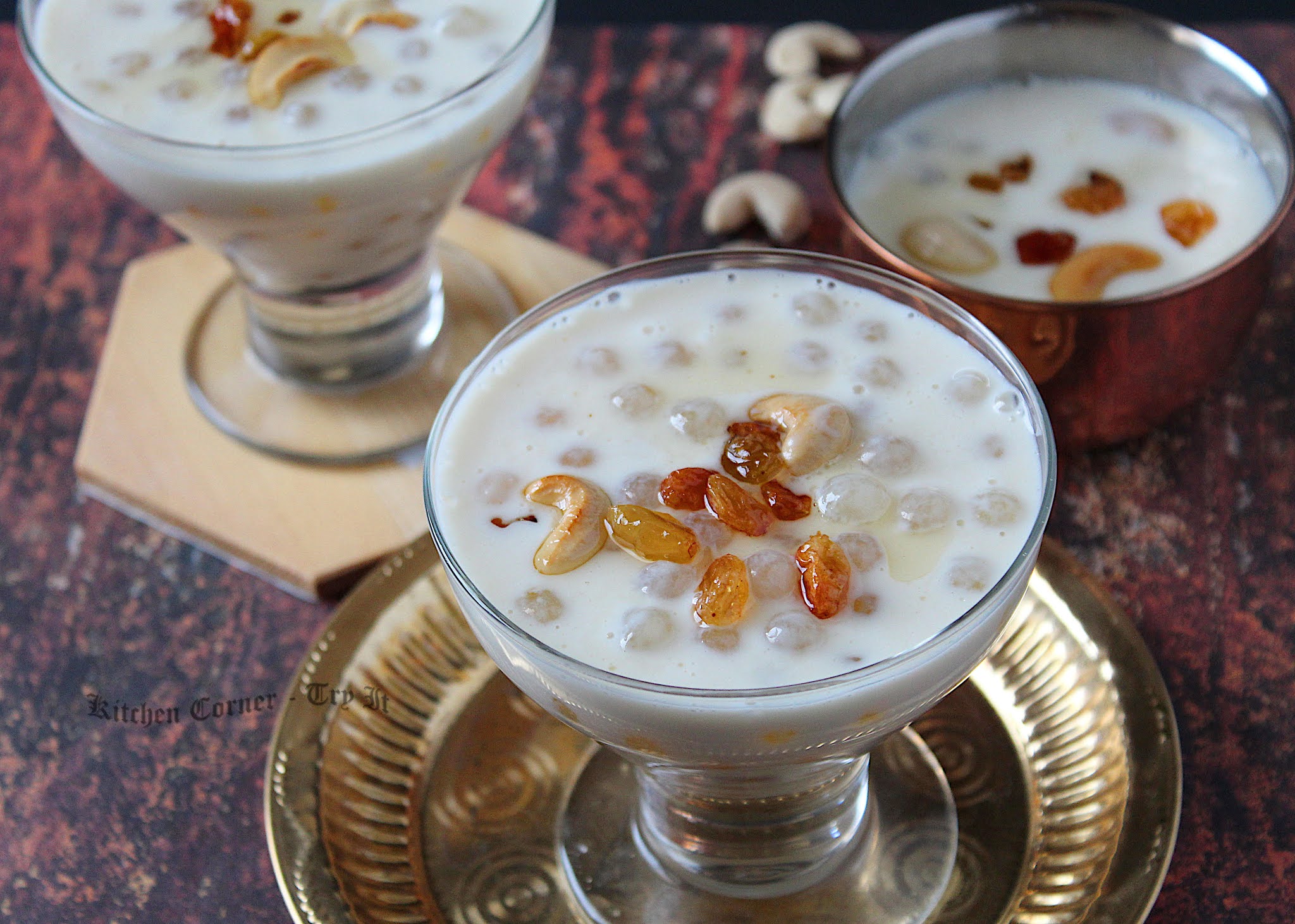 Chowari/Sago Pearls Payasam Easy Large Pearl Tapioca Pearls Pudding
