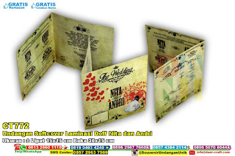 Undangan Softcover Laminasi Doff Nita Dan Andri