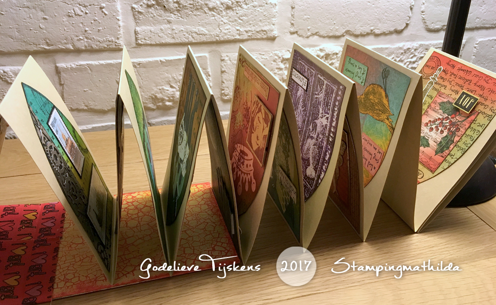 StampingMathilda Concertina Booklet Gothic Arches