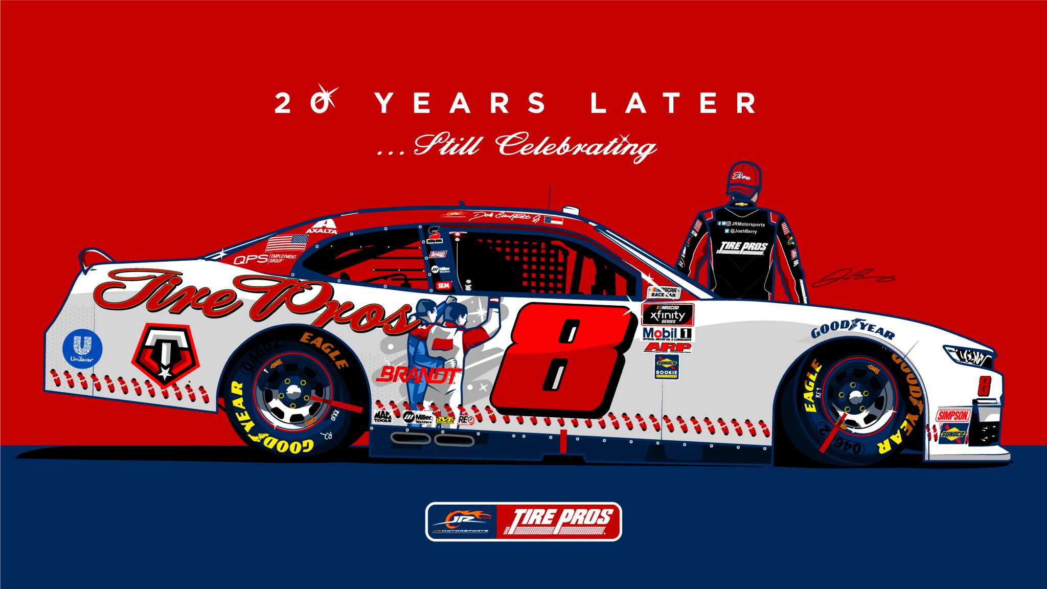 Josh Berry throwback paint scheme released Stock Car Media
