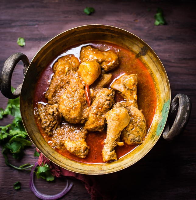 MURGIR LAL JHOL EASY BENGALI CHICKEN CURRY RECIPE