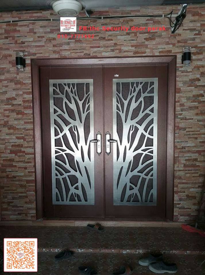 Thc Security Door Perak Ap6 Stainless Steel Single Layer