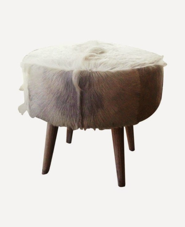 Interesting proposals for stool made of fur!
