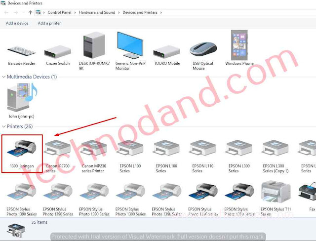 Cara Sharing Printer Epson di Jaringan LAN dengan TRENDnet TE100- P1U Printer server Cara Sharing Printer Epson di Jaringan LAN dengan TRENDnet TE100- P1U Printer server