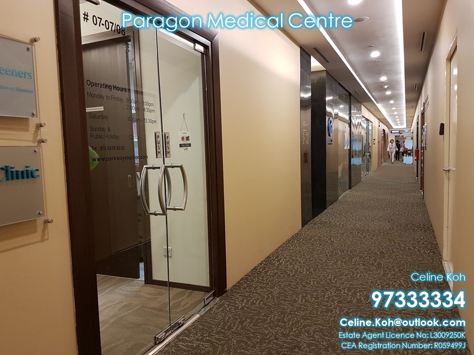 Paragon Medical Centre Medical Suites Rent Lease Singapore Medical Suites Sale Rent 97333334