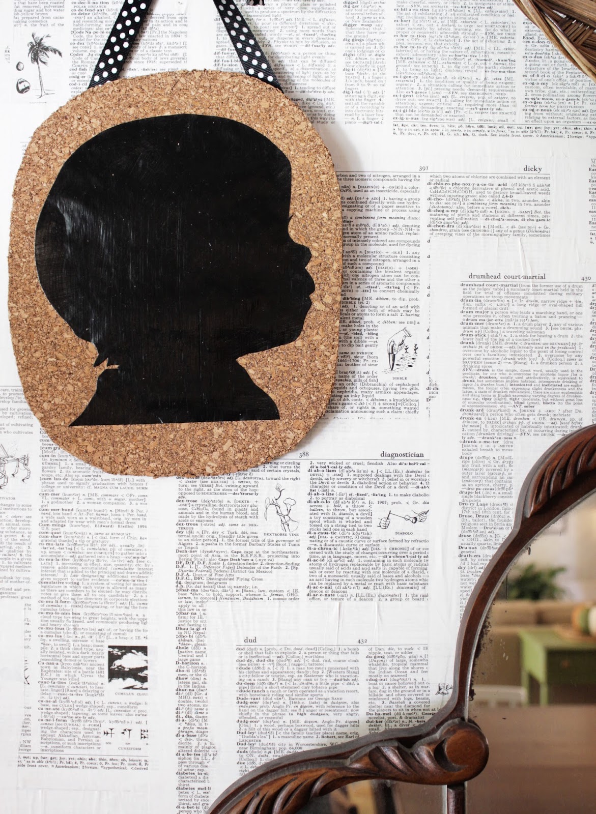 House Homemade DIY Dictionary Page Wall