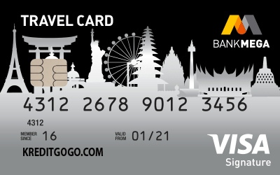 5 Rekomendasi Kartu Kredit Terbaik Untuk Mengumpulkan Miles - Kartu Kredit Mega Travel Card dari Bank Mega
