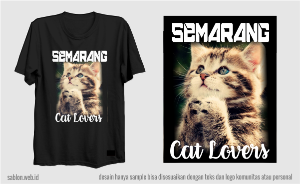 komunitas pecinta kucing, kaos komunitas kucing, kaos kucing imut, sablon kaos kucing, kaos sablon kucing.