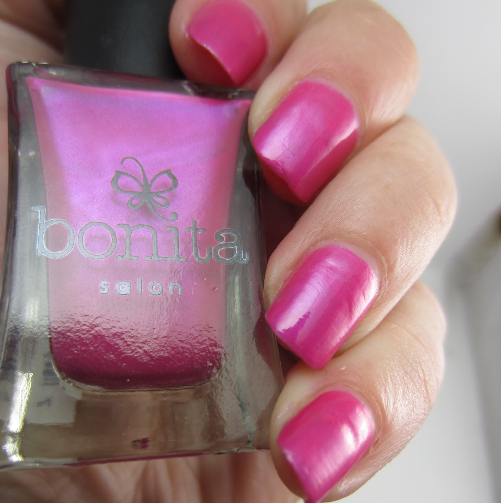Iridescent-Pink-nail-polish-with-purple-shimmer