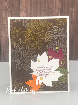 Rick Adkins Independent Stampin' Up! Demonstrator - The Spot Challenge #132 Clean & Simple Fall