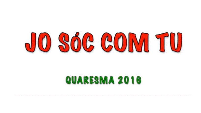 CANÇÓ QUARESMA 2016