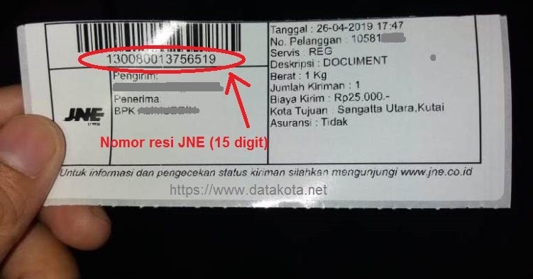 Contoh No Resi Jne Yang Benar Ada Berapa Digit Angka Datakota