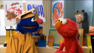 Professor Grover and Elmo talk about the alphabet. Sesame Street Preschool is Cool ABCs With Elmo