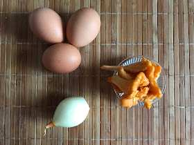 Huevos revueltos con míscalos - ingredientes