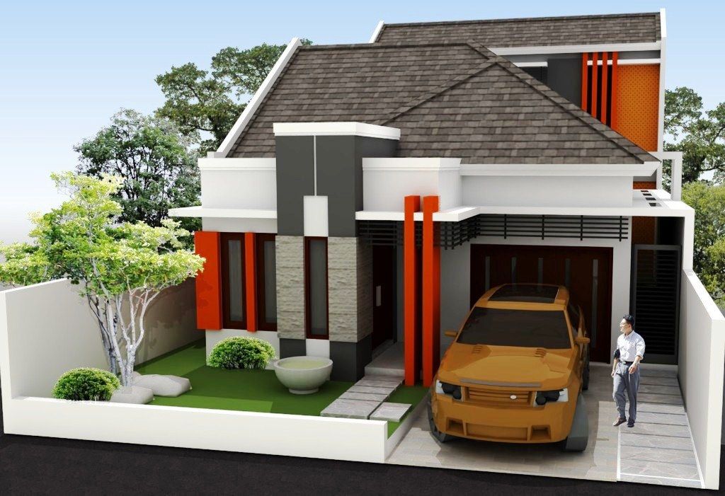 Model Desain Rumah Idaman 2 Lantai Modern Sederhana