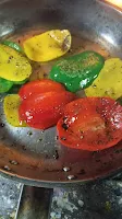 Bell pepper sauteed with black pepper and salt Food Recipe Dinner ideas