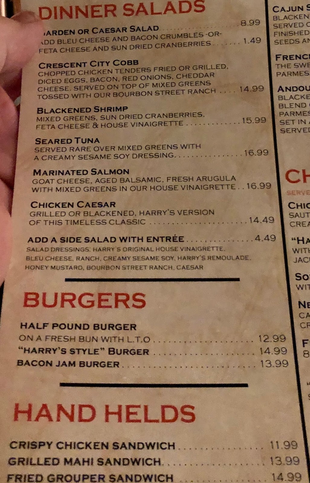 GREAT EATS HAWAII HARRY'S SEAFOOD, BAR AND GRILLE ST. AUGUSTINE, FLORIDA