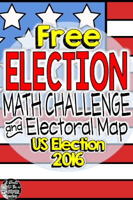 A free 2016 presidential election math challenge and electoral map perfect for a whole class activity, math morning work, fast finisher, homework assignment, or extension in grades 2-4. A free 2016 presidential election math challenge and electoral map perfect for a whole class activity, math morning work, fast finisher, homework assignment, or extension in grades 2-4.