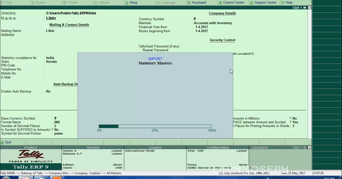 How to enter Journal entries in Tally HD
