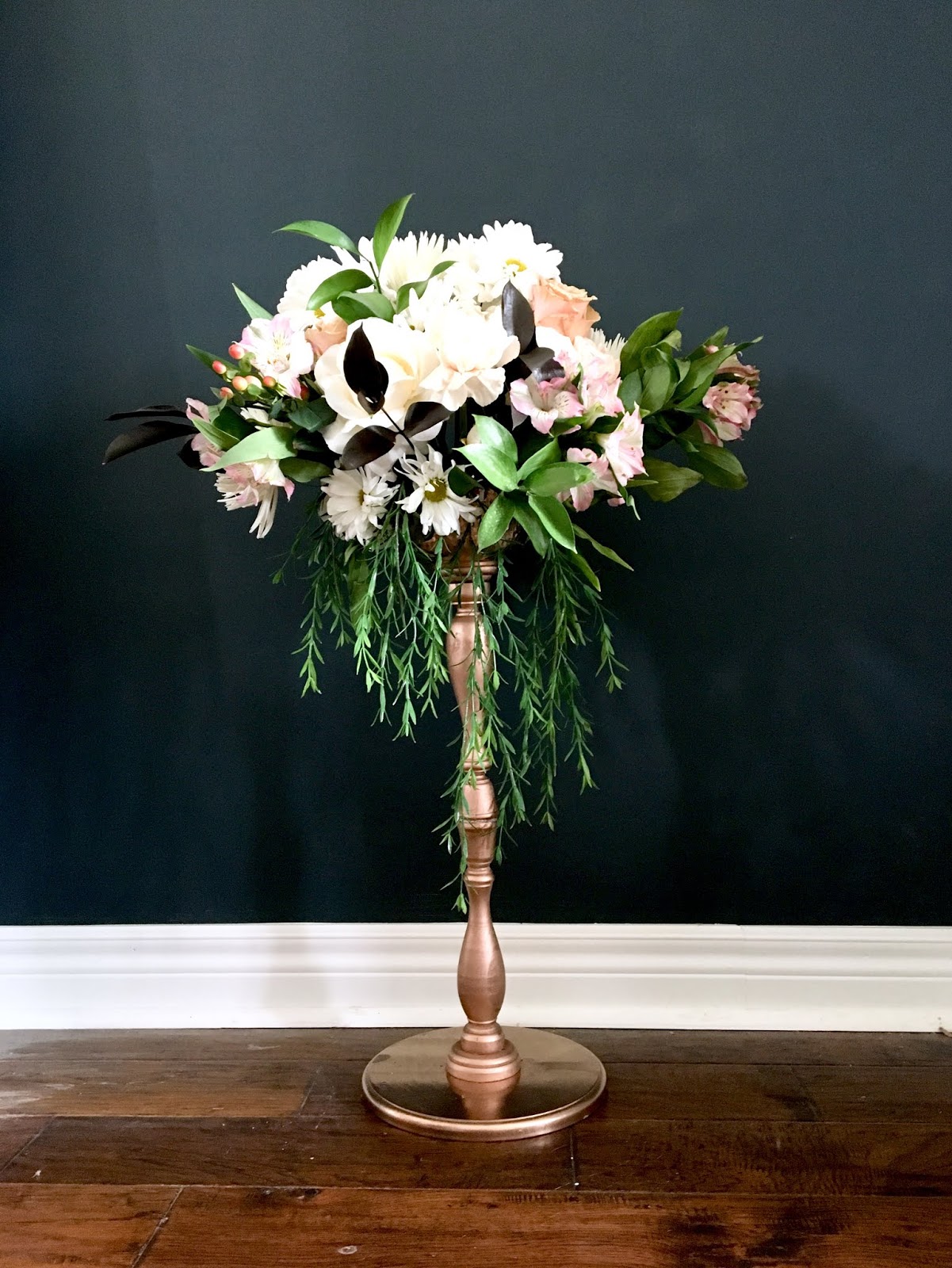 DIY Tall Wedding Centerpiece Harlow Thistle DIY Tall Wedding Centerpiece Harlow Thistle