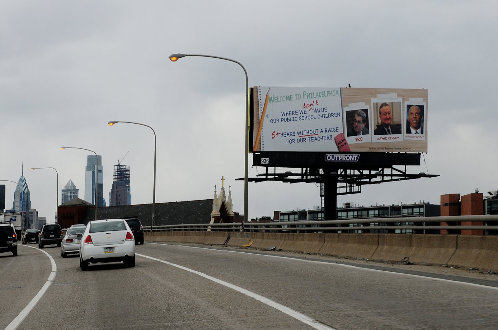 From The Teacher's Desk: Billboard Update: Philly Teachers Deserve a