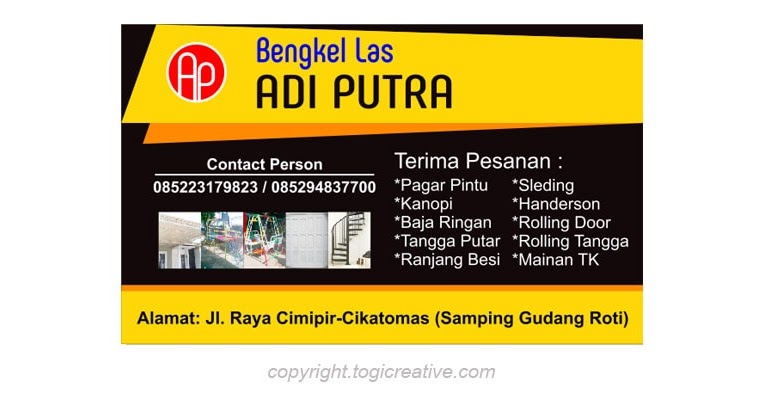 Contoh Gambar Spanduk Bengkel Las contoh desain spanduk