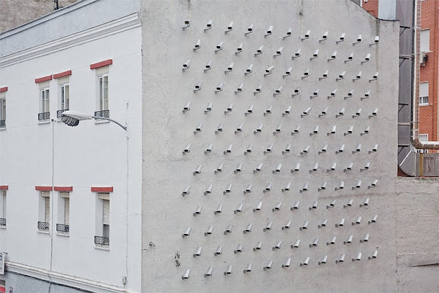 Spanish Street Artist SpY Installs 150 fake CCTV Cameras In Madrid, Spain. 1