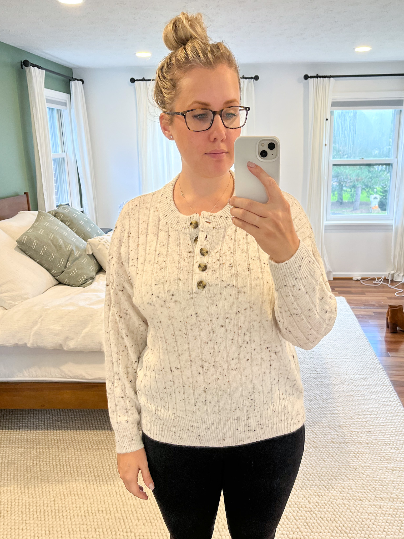 Donegal Bowden Coziest Yarn Henley Sweater MADEWELL