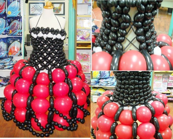 Φόρεμα από μπαλόνια by P.Kaskani