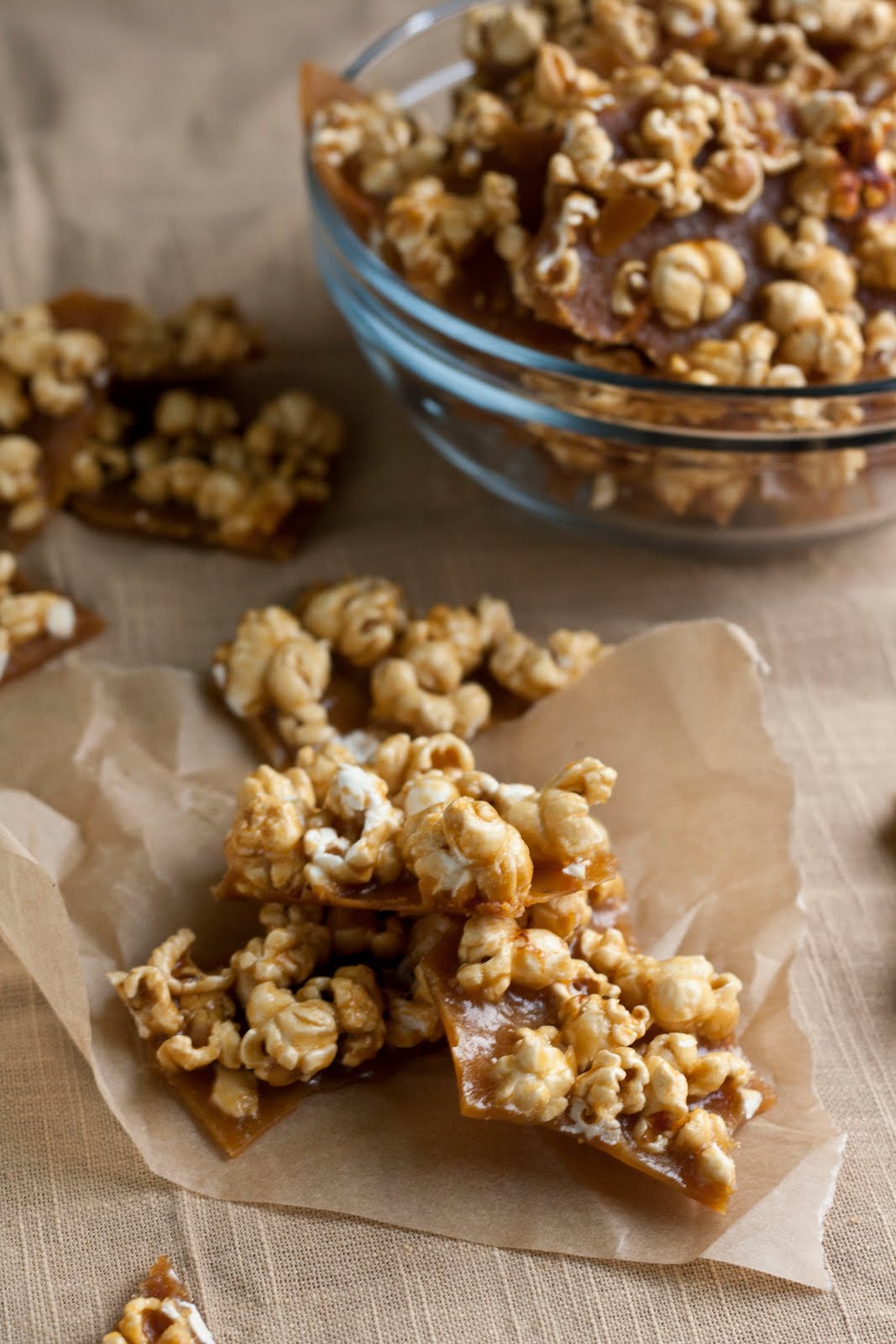 Caramel Corn Brittle hummingbird high a desserts and baking blog