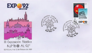 Sevilla - Filatelia - Expo 92 - 1989 (8+5) - Londres 1851 - Sobre