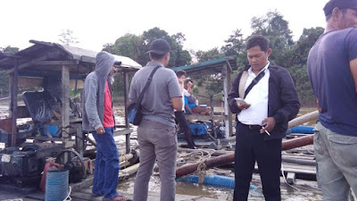 Penangkapan Pelaku PETI yang sedang Beroperasi di Wilayah Hukum Polres Melawi