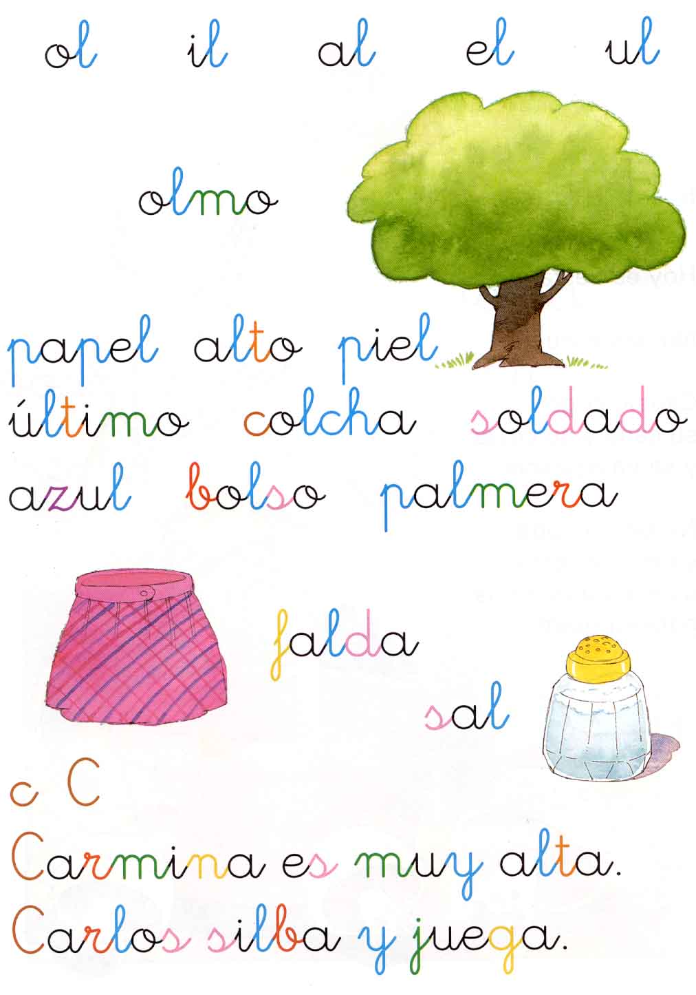 Mis recursos infantil LÁMINAS DE LECTURA EN MINÚSCULA