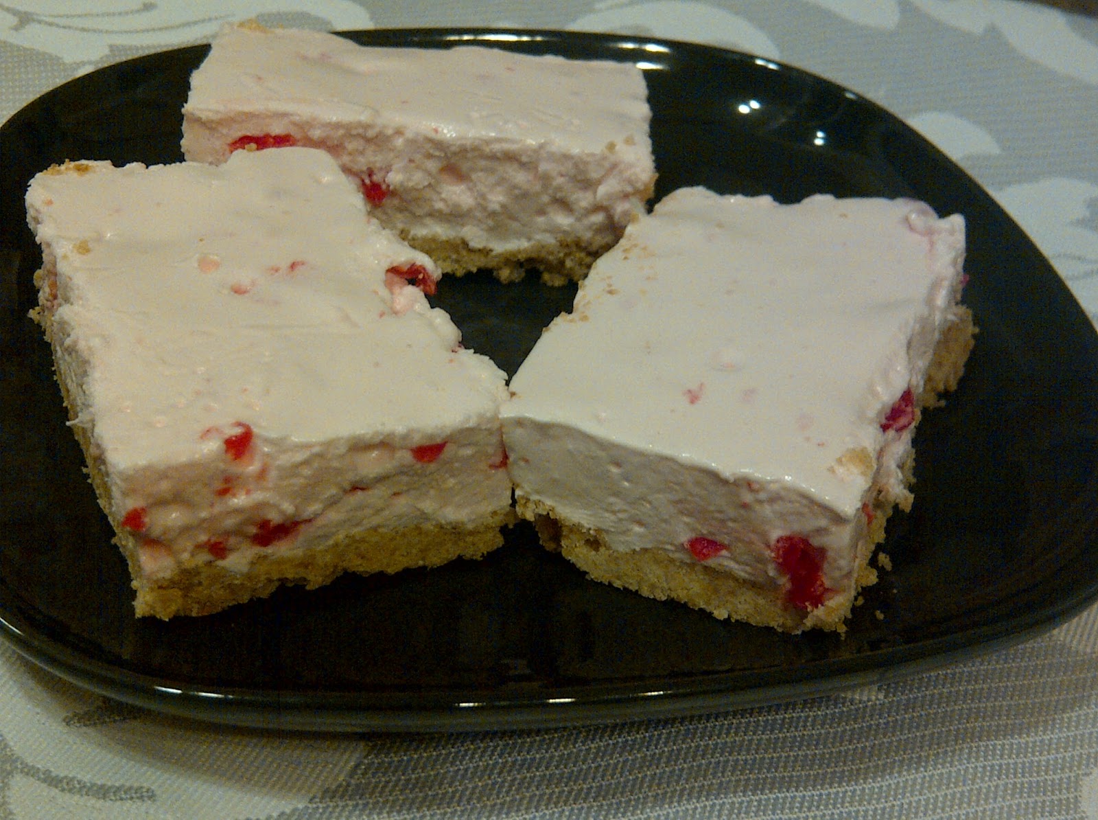 Carol Henders...Living Day By Day in God's Grace Marshmallow Cherry Slice