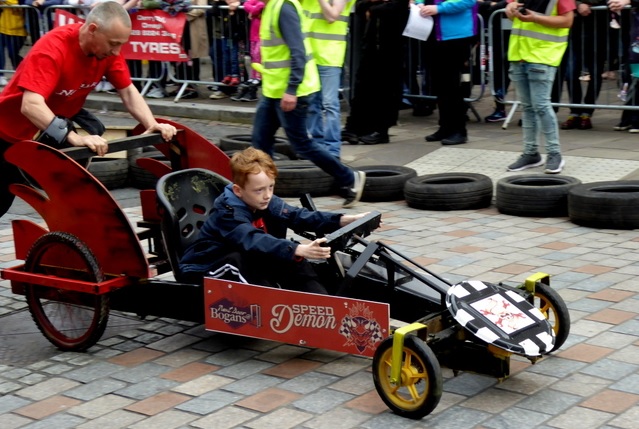 Image: Soapbox derby, Omagh (2017) | © Copyright Kenneth Allen and licensed for reuse under Creative Commons Licence