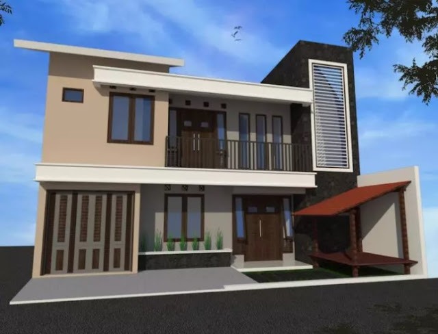 simple 2nd floor house front design