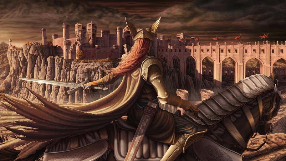 Elden Ring Game Character Art 4K #4451a Wallpaper PC Desktop