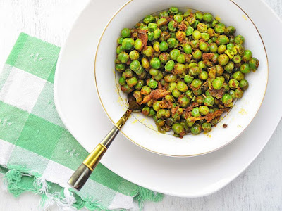 Lemon ginger peas for meatless mondays