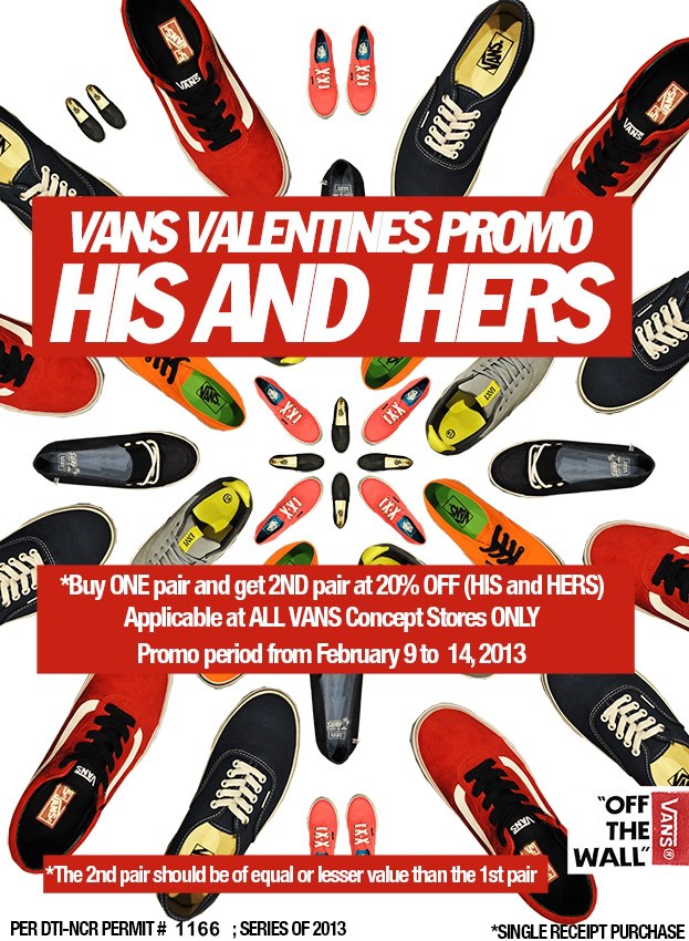 Manila Shopper VANS Valentine's 2013 His & Hers Promo