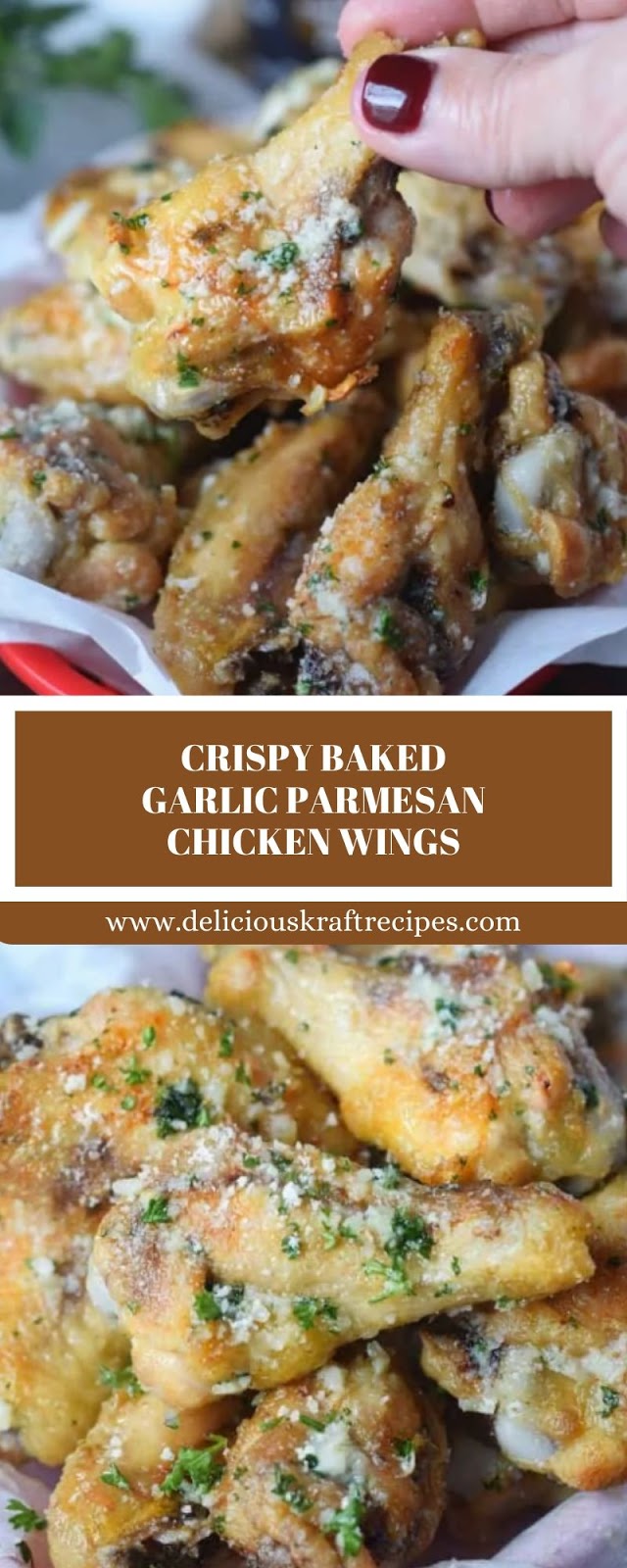 CRISPY BAKED GARLIC PARMESAN CHICKEN WINGS CRISPY BAKED GARLIC PARMESAN CHICKEN WINGS