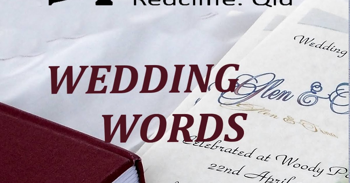 Author and Celebrant Wedding Words Perfect Words for your Wedding