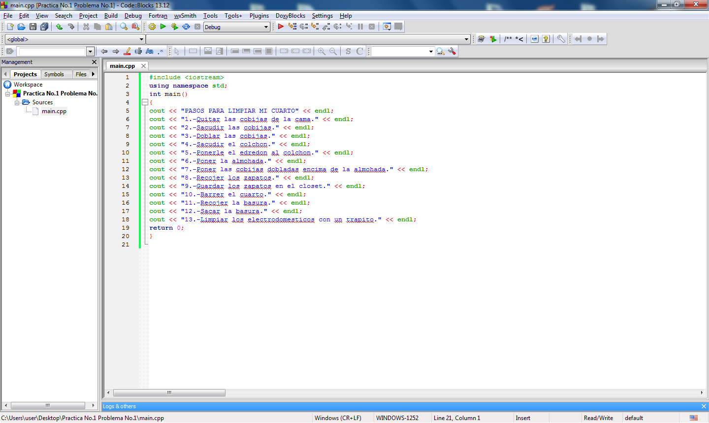 Fundamentos de Programacion : enero 2016