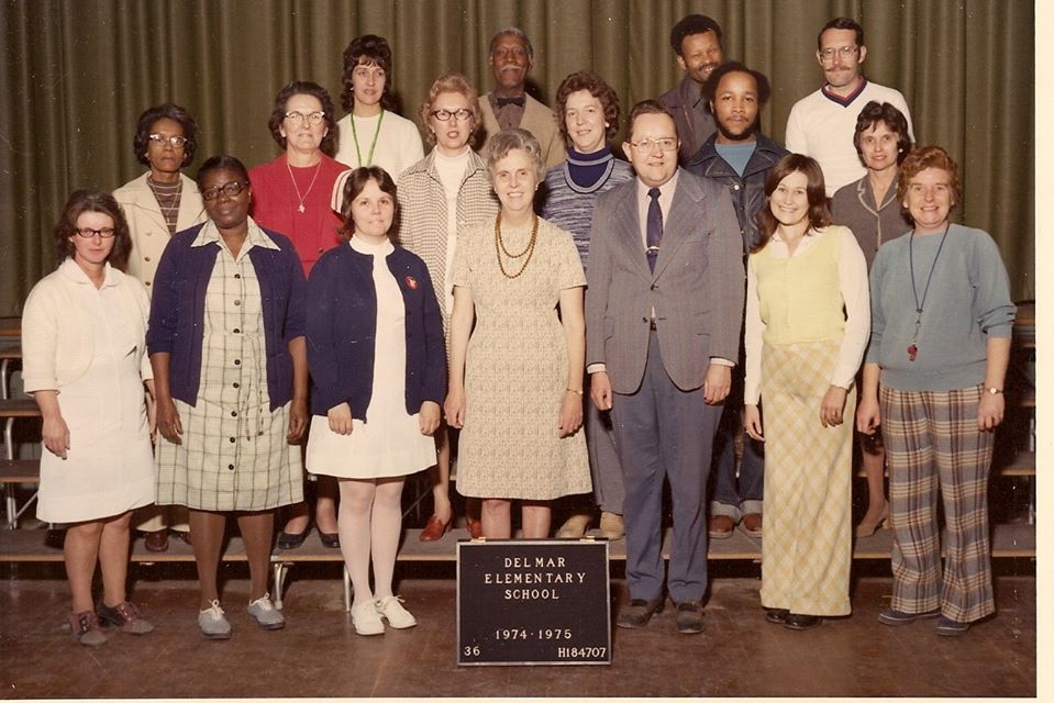 Delmar Historical And Art Society 1974 Delmar Elementary School Staff