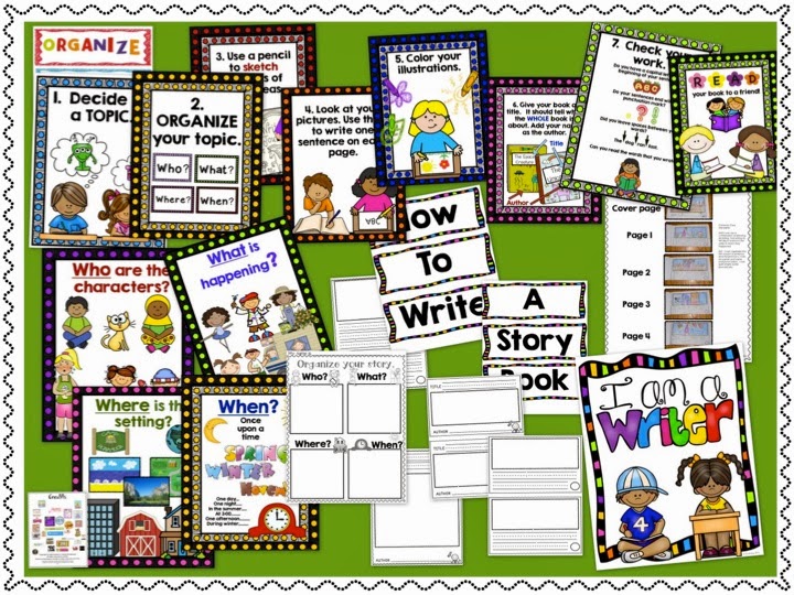 http://www.teacherspayteachers.com/Product/Writing-a-Story-Book-For-Little-Kids-1127619
