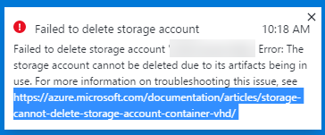 Living and breathing the world of Microsoft: Failed to delete storage ...