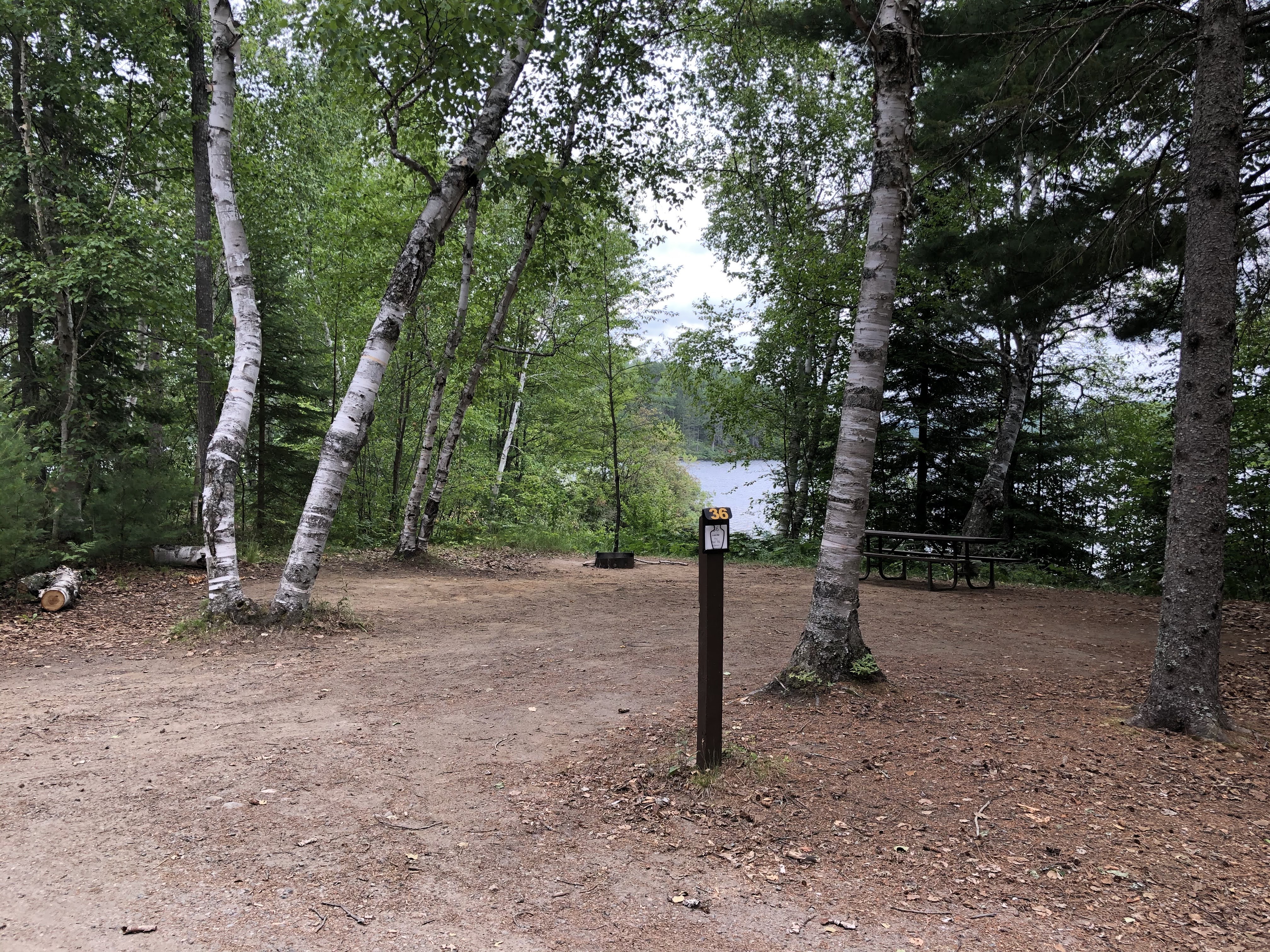 The Campsites Lake St. Peter Ontario Provincial Park, site 36