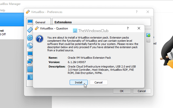 VirtualBox no pudo conectar el dispositivo USB a la máquina virtual