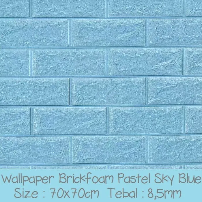 Wallpaper Warna Biru Bata Pastel Polos