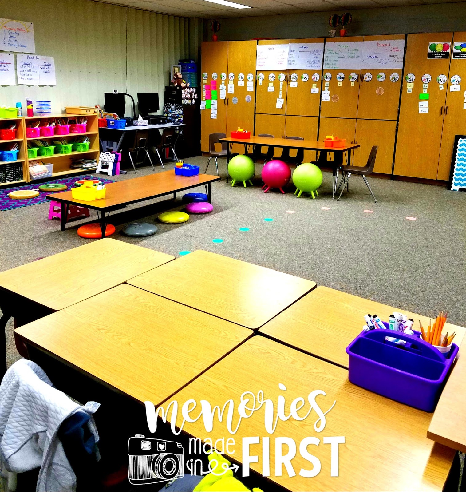 Memories Made in First Flexible Seating Pros & Cons (A Classroom Tour