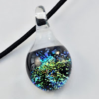 Dichroic Glass Pendant from Southern Highland Craft Guild